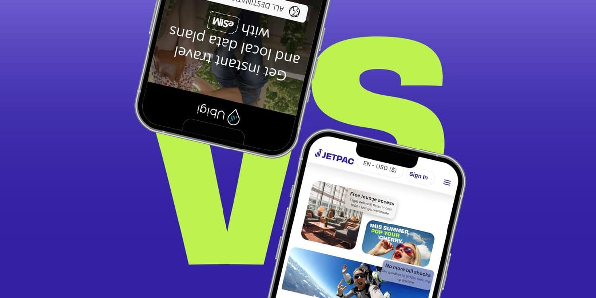 Jetpac vs Ubigi: Which eSIM Is Better for Travelers?