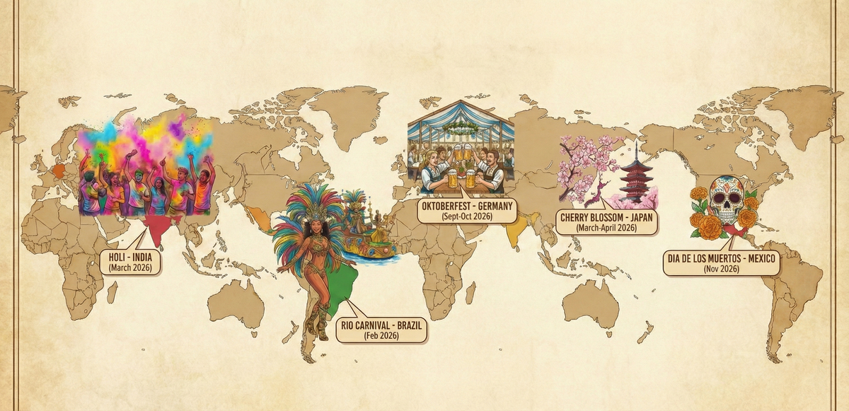 Popular Festivals Around the World in 2026 You Must Experience