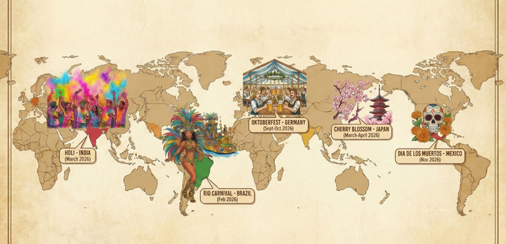 Popular Festivals Around the World in 2026 You Must Experience